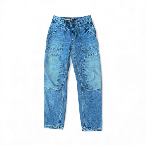 Pilcro The Wanderer Mid Rise Double Knee Jeans Size 26 - Picture 2 of 8